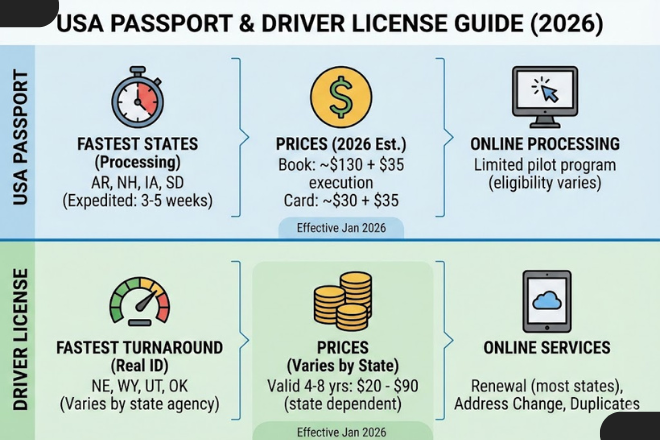 USA Passport & Driver License Guide